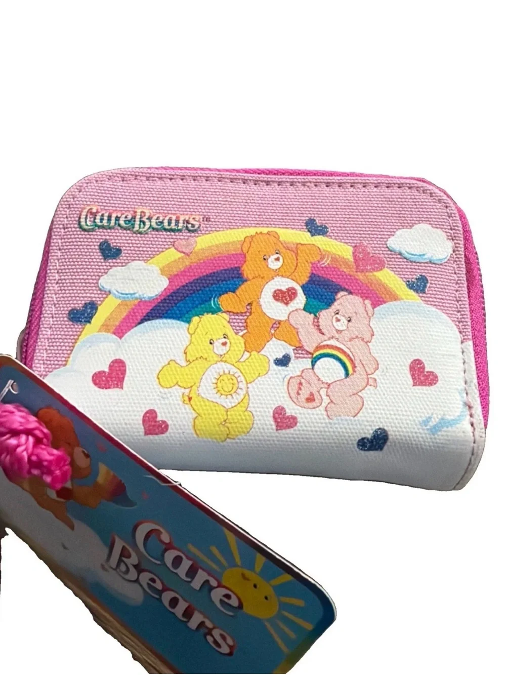 Care Bears Pink Rainbow Zip Wallet